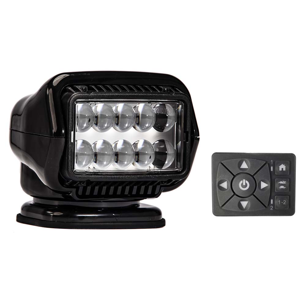 Golight Stryker ST Series Permanent Mount Black 12V LED w/Hard Wired Dash Mount Remote [30214ST] - The Happy Skipper