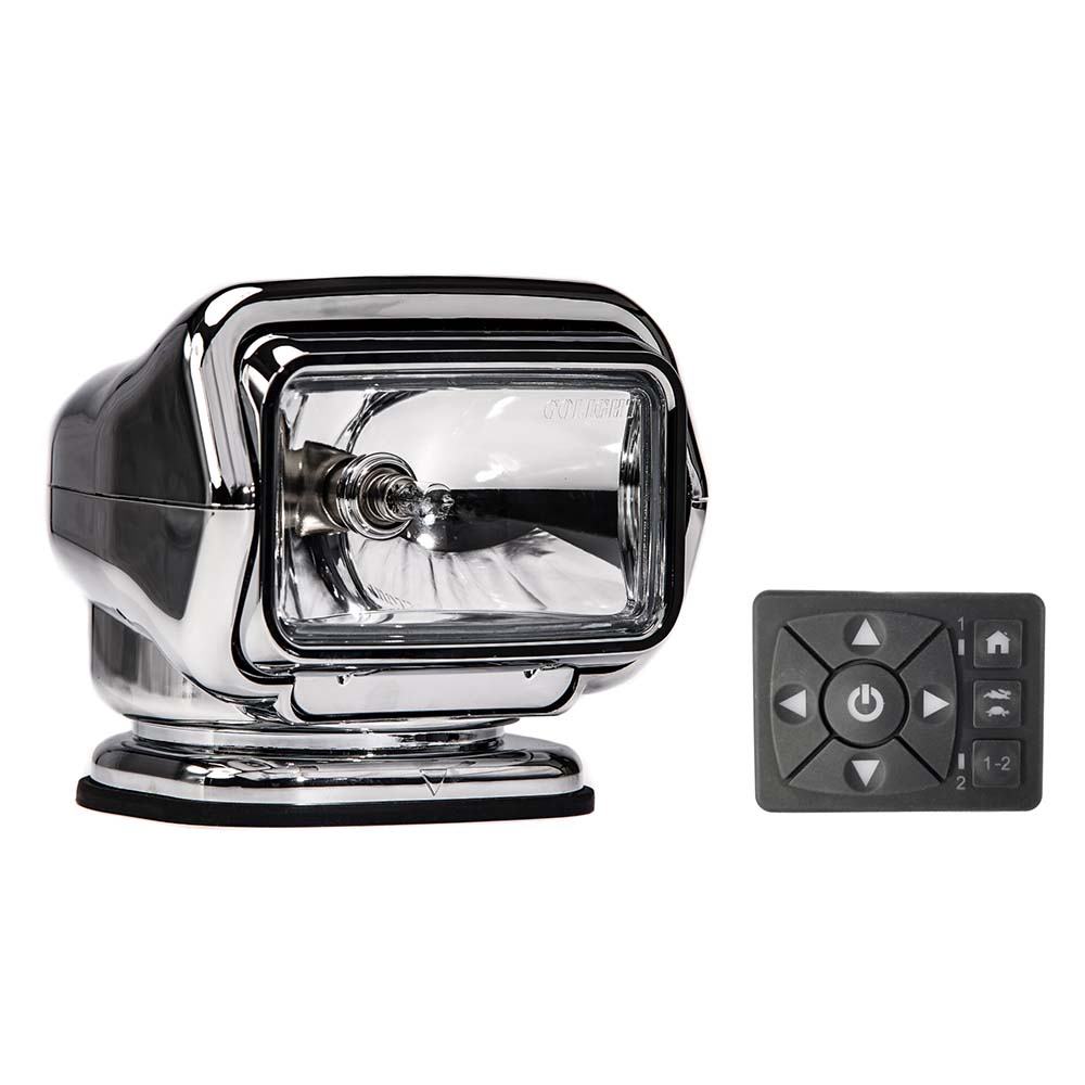 Golight Stryker ST Series Permanent Mount Chrome 12V Halogen w/Hard Wired Dash Mount Remote [3026ST] - The Happy Skipper