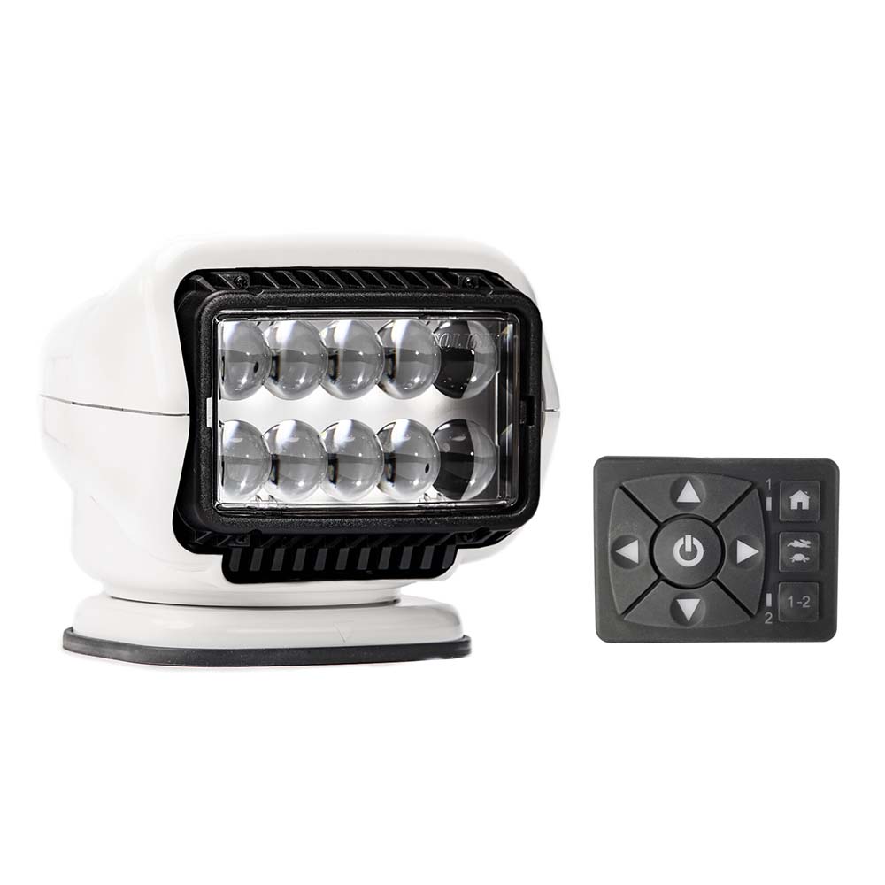 Golight Stryker ST Series Permanent Mount White 12V LED w/Hard Wired Dash Mount Remote [30204ST] - The Happy Skipper