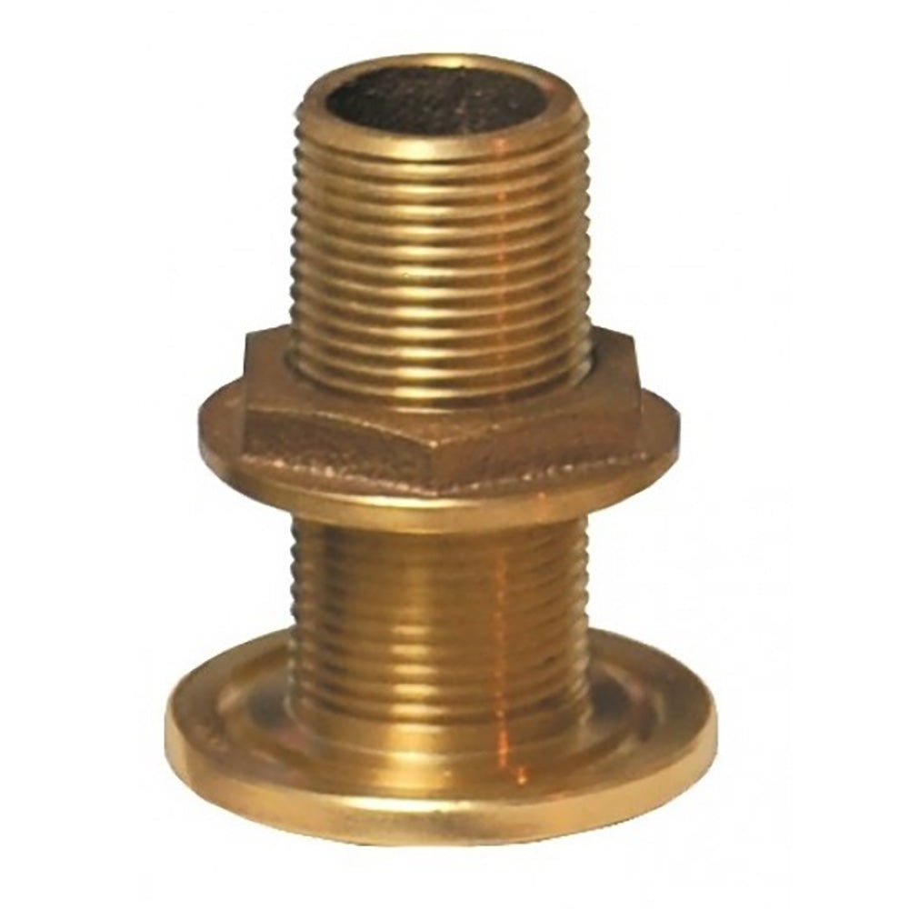 GROCO 2 - 1/2" Bronze Thru - Hull Fitting w/Nut [TH - 2500 - W] - The Happy Skipper