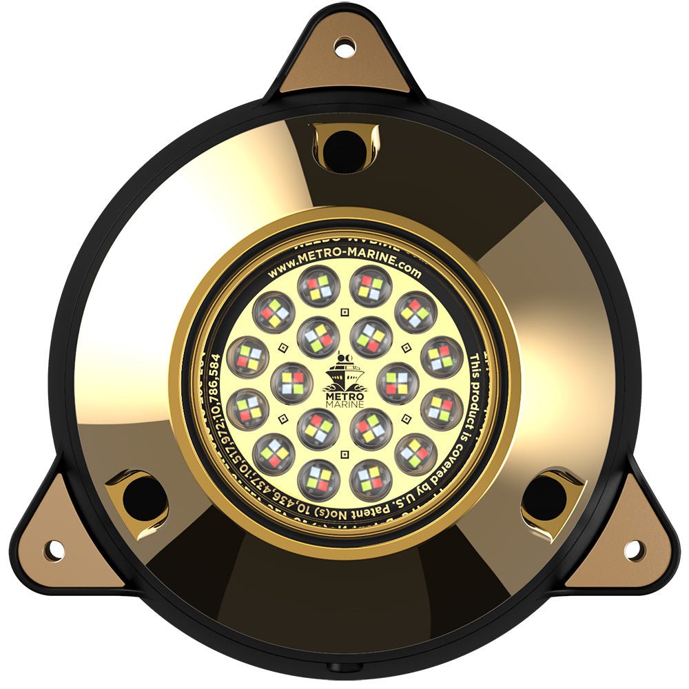 Metro Marine High-Output Surface Mount Underwater Light w/Intelligent Full Spectrum LEDs - RGBW, 90 Beam [F-SMR1-FS-90] - The Happy Skipper