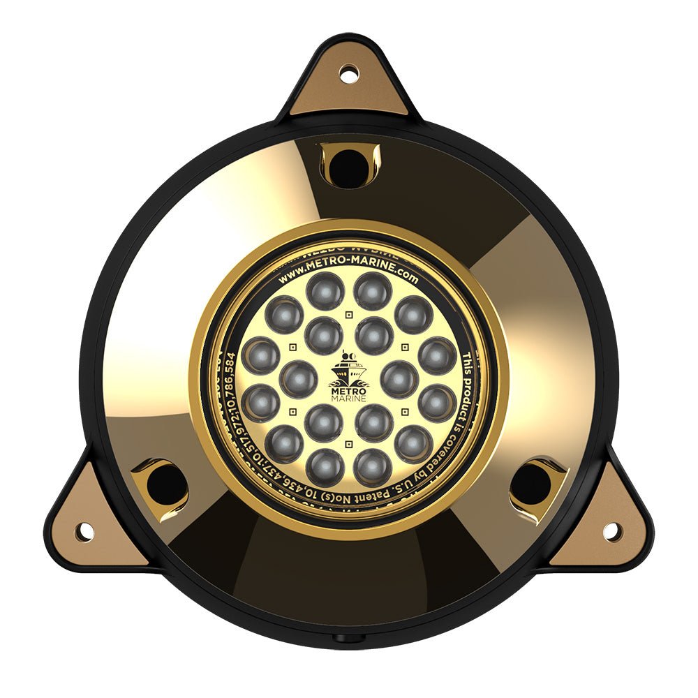 Metro Marine High-Output Surface Mount Underwater Light w/Intelligent Monochromatic LEDs - Aqua, 45 Beam [F-SMR1-A3-45] - The Happy Skipper