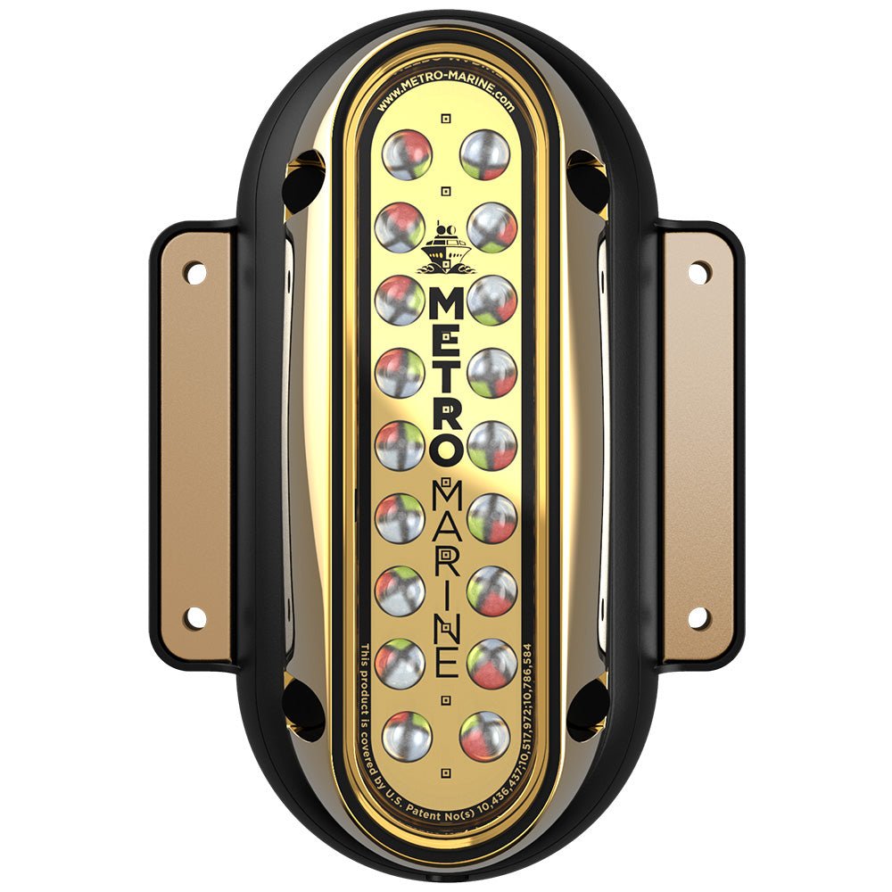 Metro Marine High-Output Vertical Surface Mount Light w/Intelligent Full Spectrum LEDs - RGBW, 45 Beam [F-SME1-V-FS-45] - The Happy Skipper