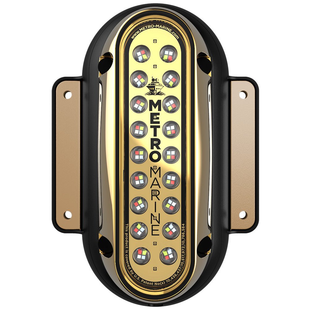 Metro Marine High-Output Vertical Surface Mount Light w/Intelligent Full Spectrum LEDs - RGBW, 90 Beam [F-SME1-V-FS-90] - The Happy Skipper