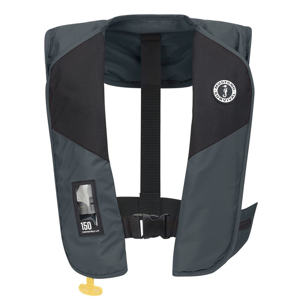 Mustang MIT 150 Convertible A/M Inflatable PFD - Admiral Grey [MD2020 - 191 - 0 - 235] - The Happy Skipper