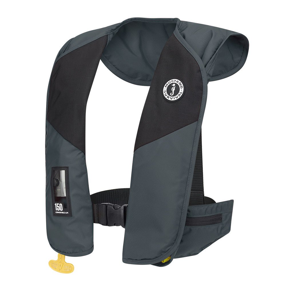 Mustang MIT 150 Convertible A/M Inflatable PFD - Admiral Grey [MD2020 - 191 - 0 - 235] - The Happy Skipper