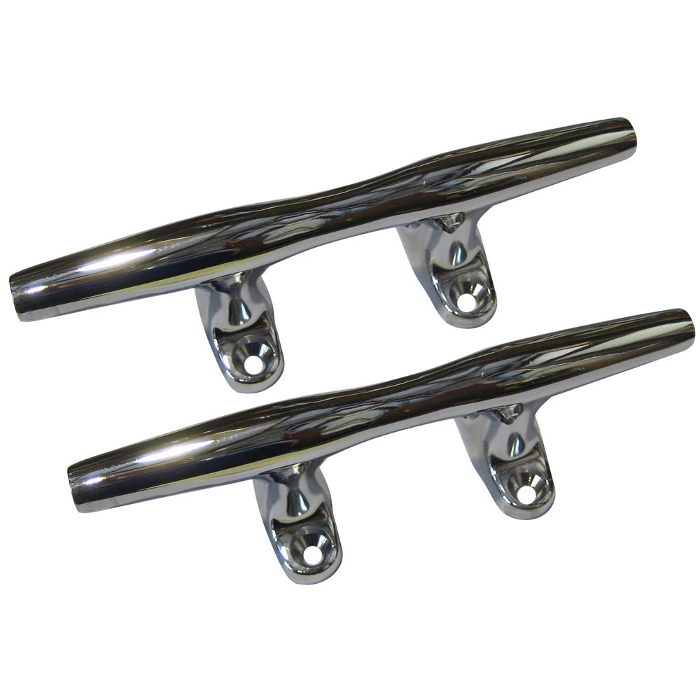 Perko 4" Open Base Cleat - Chrome Plated Zinc - Pair [1188DP4CHR] - The Happy Skipper