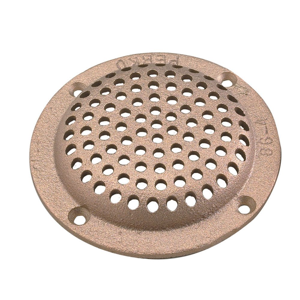 Perko 6" Round Bronze Strainer MADE IN THE USA [0086006PLB] - The Happy Skipper