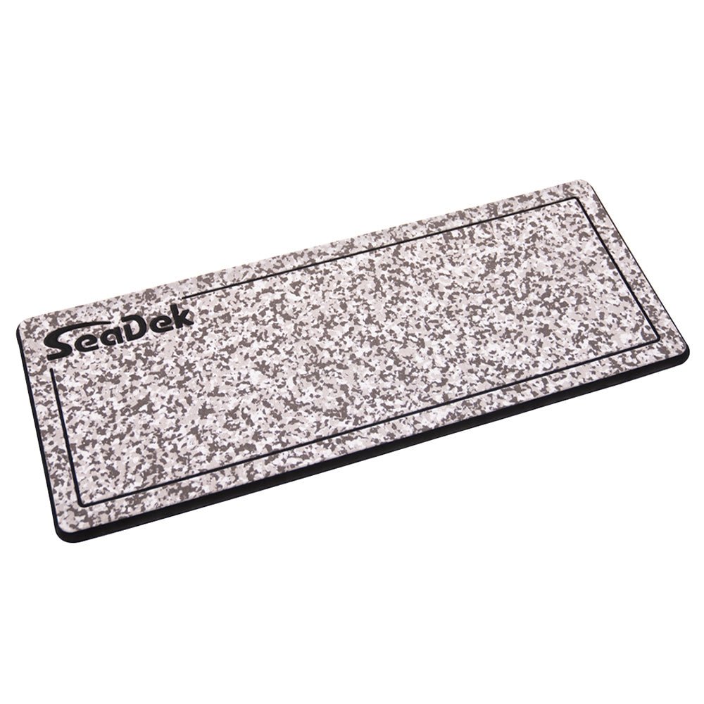 SeaDek 16 x 39" 20mm Dual Density Large Helm Pad w/SeaDek Logo - Brushed Texture - Snow Camo/Black (406.4mm x 990.6mm x 20mm) [37926-83699] - The Happy Skipper