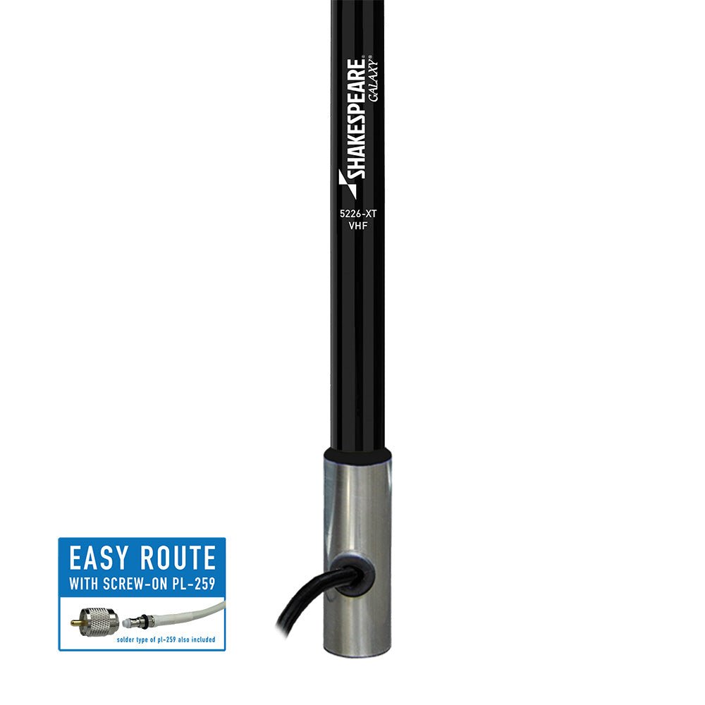 Shakespeare Galaxy 5226 - XT 8' Black VHF Antenna - 6dB Gain [5226 - XT] - The Happy Skipper