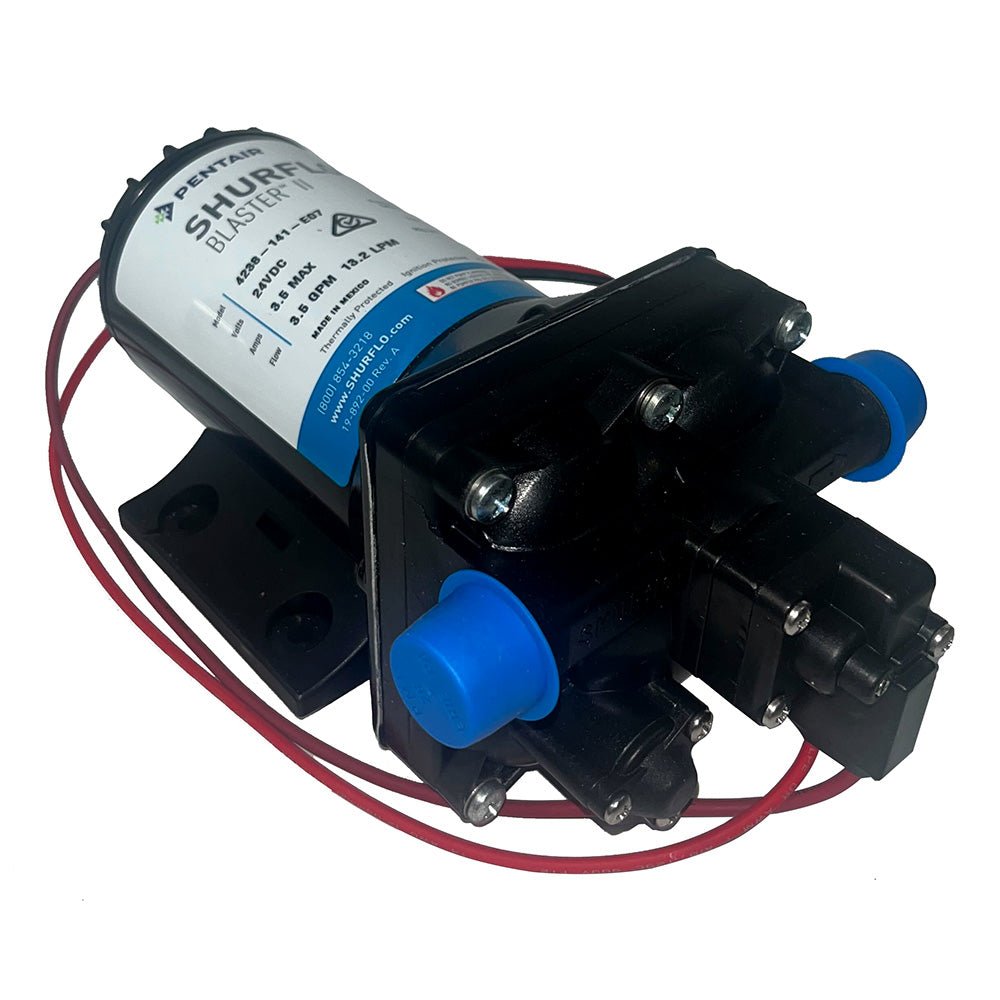 Shurflo by Pentair Blaster II Washdown Pump - 24 VDC - 3.5 GPM - 45 PSI [4238 - 141 - E07] - The Happy Skipper