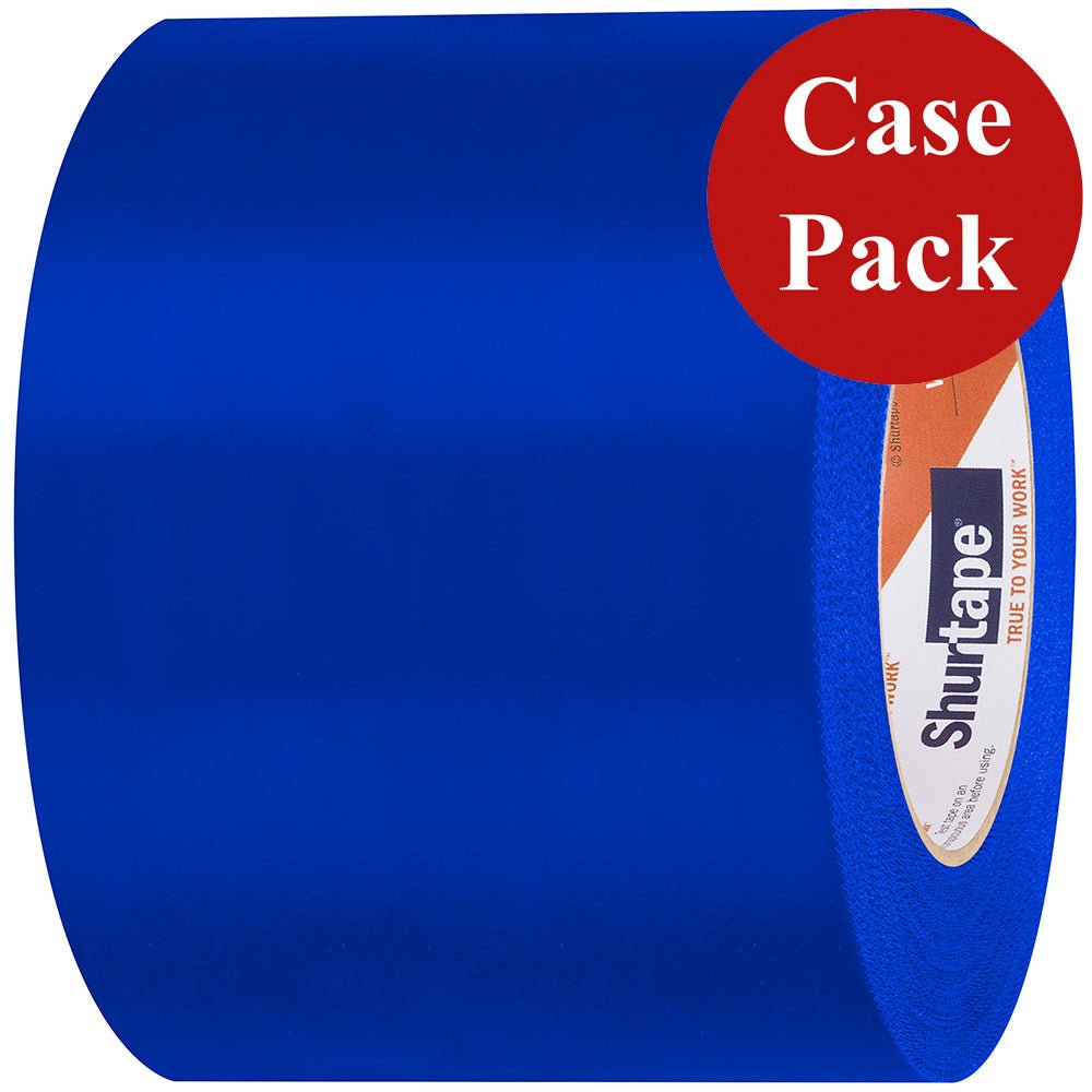 Shurtape UV - Resistant Marine Heat Shrink Tape - 96MM x 55M Roll - Serrated Edge Blue *Case of 12 Rolls* [105743C] - The Happy Skipper