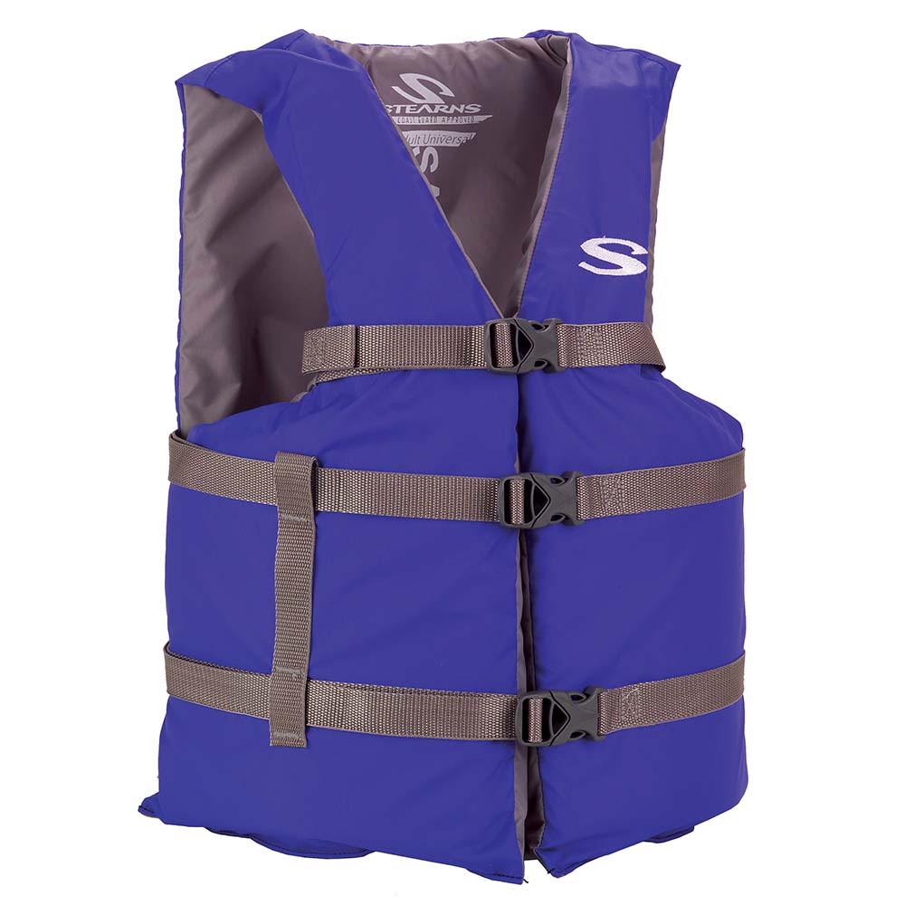 Stearns PFD 2001 Adult Boat Universal Blue Display for Adults Over 90lbs - Chest Size Of 50" [2160977] - The Happy Skipper