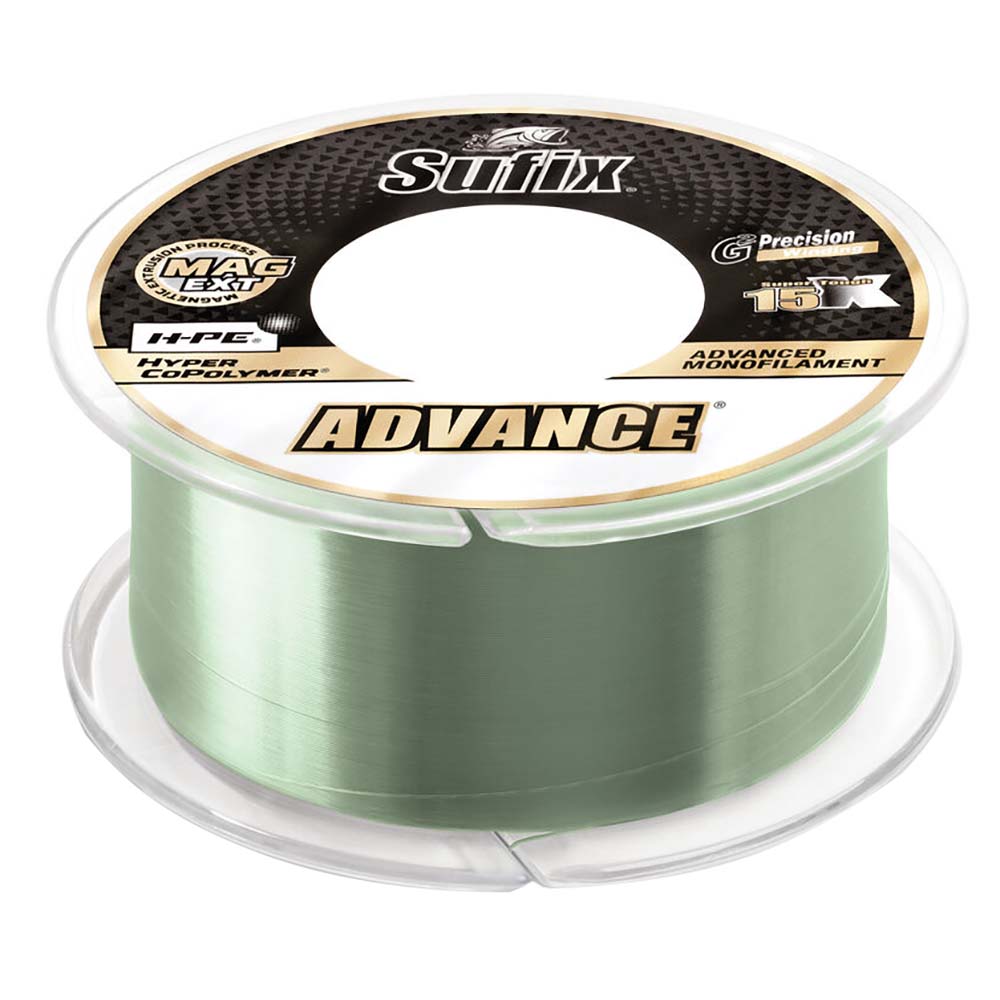 Sufix Advance Monofilament - 20lb - Low - Vis Green - 330 yds [604 - 120G] - The Happy Skipper