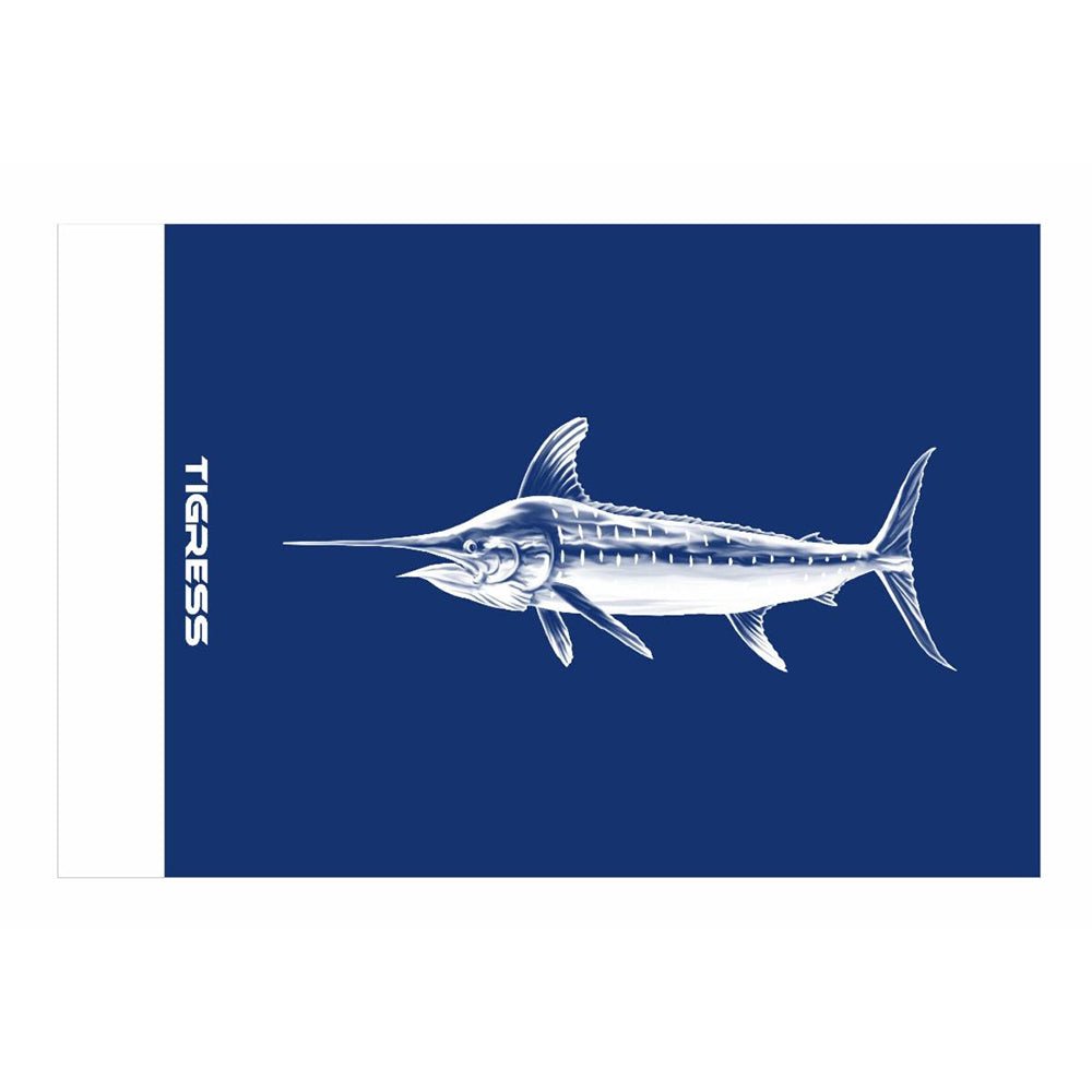 Tigress Blue Marlin Release Flag - 12" x 18" [88422] - The Happy Skipper