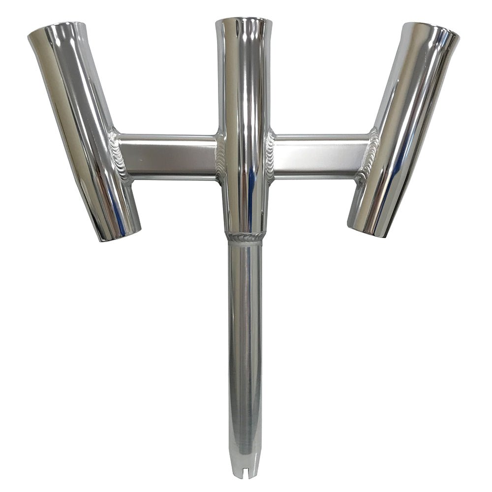 Tigress GS Trident Rod Holder - Straight Butt - Polished Alumunim [88160 - 1] - The Happy Skipper