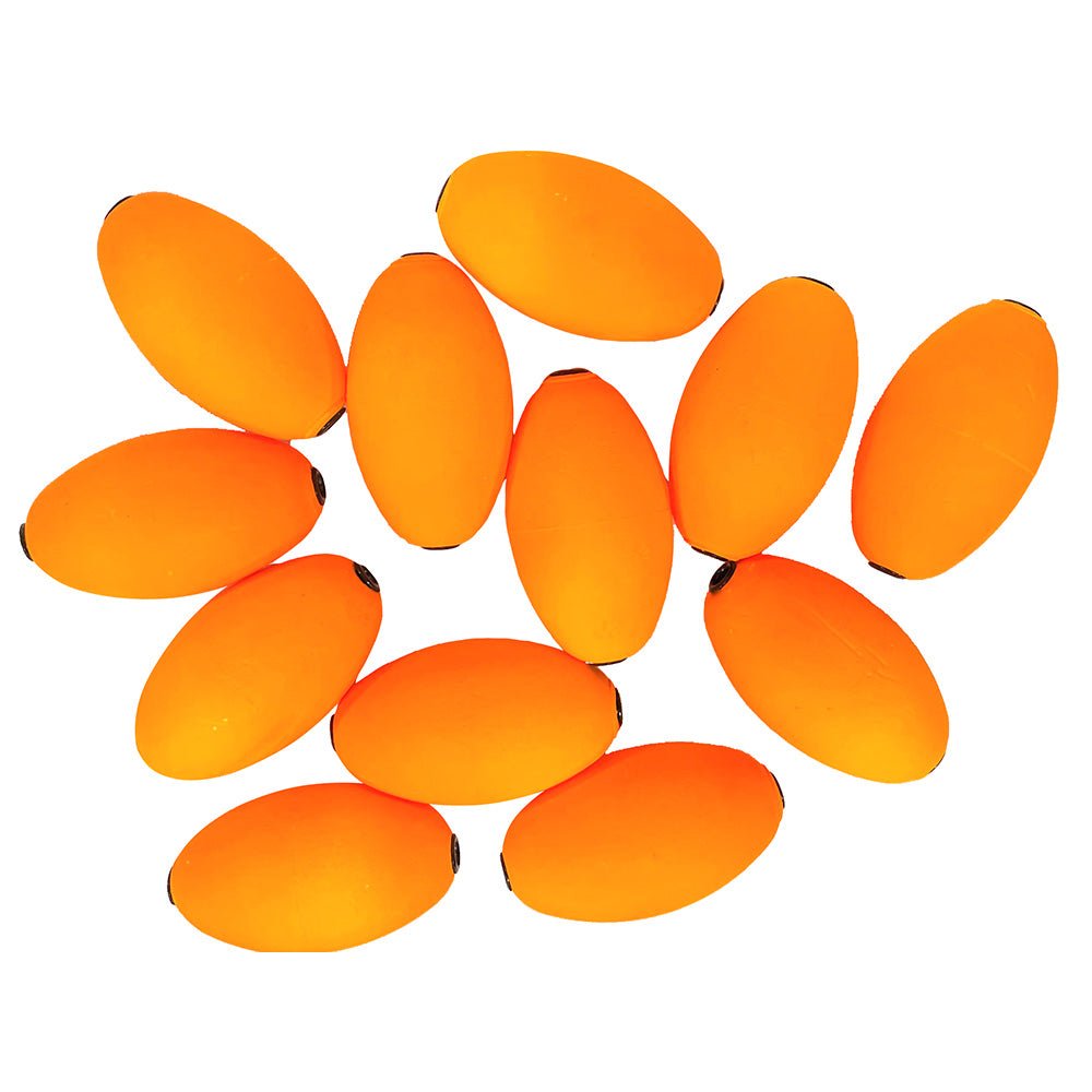 Tigress Oval Kite Floats - Orange *12 - Pack [88961 - 3] - The Happy Skipper