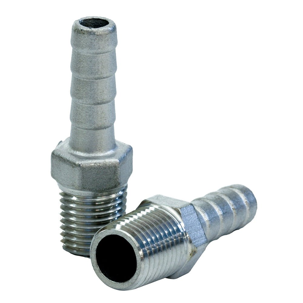 Tigress Stainless Steel Pipe to Hose Adapter - 1/4" IPS [77910] - The Happy Skipper