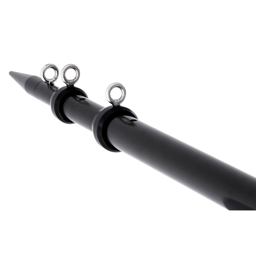 Tigress XD Telescoping Aluminum Center Rigger Pole - 12 - Black [88922 - 1] - The Happy Skipper