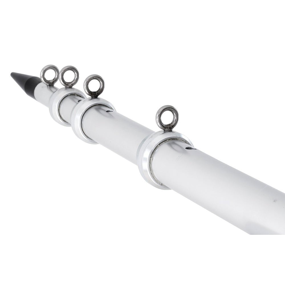 Tigress XD Telescoping Aluminum Outrigger Poles - 15 - 1 - 1/2" OD Silver [88924] - The Happy Skipper