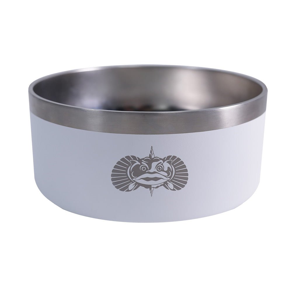 Toadfish Non - Tipping Dog Bowl - White [1052] - The Happy Skipper