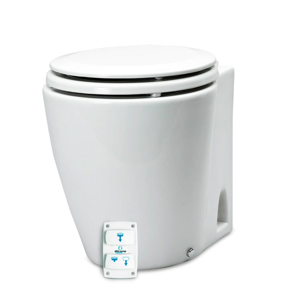 Albin Group Marine Design Marine Toilet Silent Electric - 12V [07-03-045] - The Happy Skipper