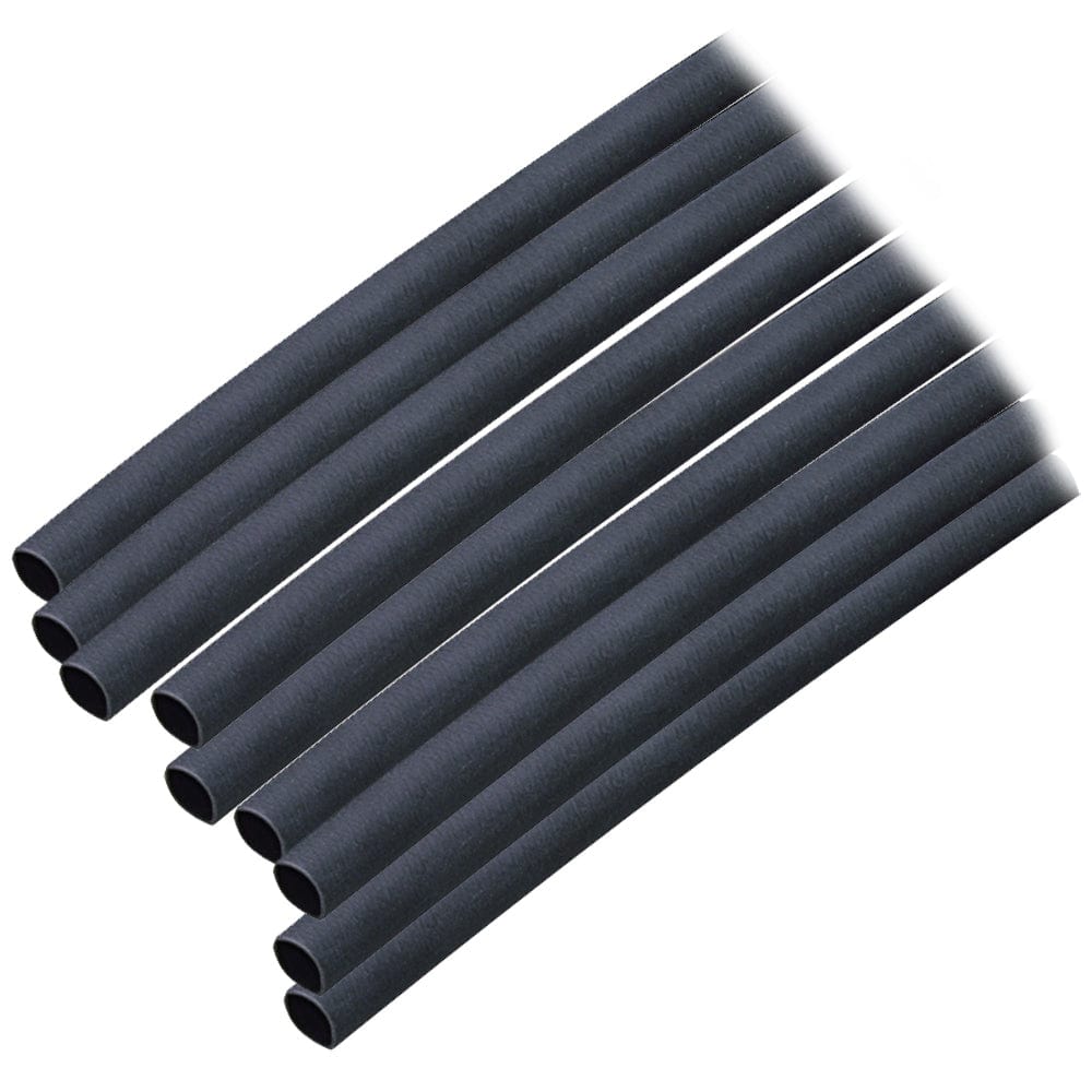 Ancor Adhesive Lined Heat Shrink Tubing (ALT) - 3/16" x 6" - 10-Pack - Black [302106] - The Happy Skipper