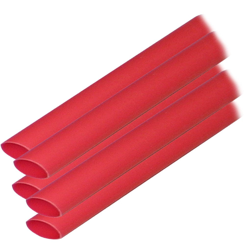 Ancor Adhesive Lined Heat Shrink Tubing (ALT) - 3/8" x 12" - 5-Pack - Red [304624] - The Happy Skipper