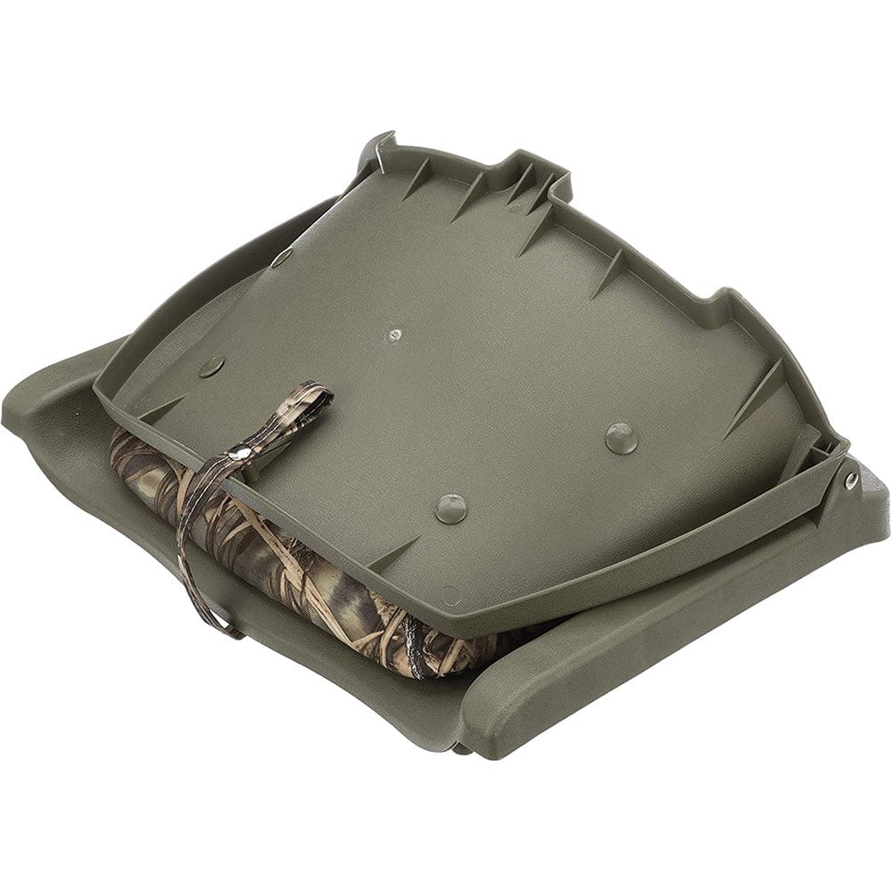 Attwood Swivl-Eze Padded Flip Seat - Camo [98391GNMX] - The Happy Skipper