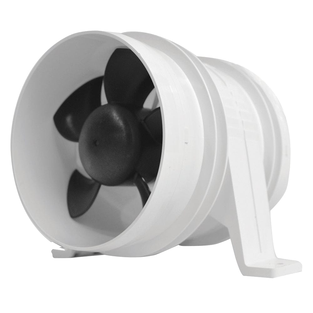 Attwood Turbo 4000 Series II Water-Resistant, In-Line Blower - 12V - White [1749-4] - The Happy Skipper