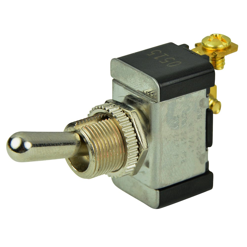 BEP SPST Chrome Plated Toggle Switch -OFF/(ON) [1002002] - The Happy Skipper