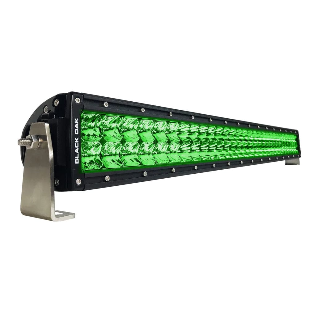 Black Oak Curved Double Row Combo Green Hog Hunting 30" Light Bar - Black [30CG-D3OS] - The Happy Skipper