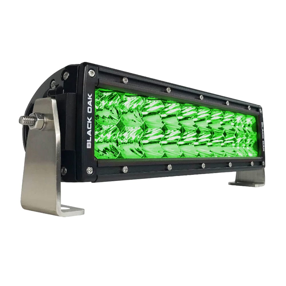 Black Oak Double Row Combo Green Hog Hunting 10" Light Bar - Black [10G-D3OS] - The Happy Skipper