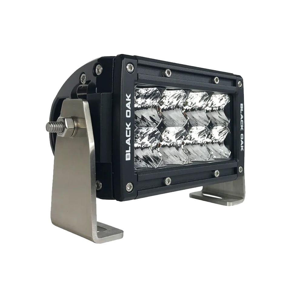 Black Oak Pro Series Double Row Flood 4" Light Bar - Black [4F-D5OS] - The Happy Skipper