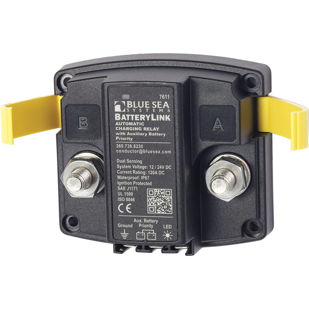 Blue Sea 7611 DC BatteryLink Automatic Charging Relay - 120 Amp w/Auxiliary Battery Charging [7611] - The Happy Skipper