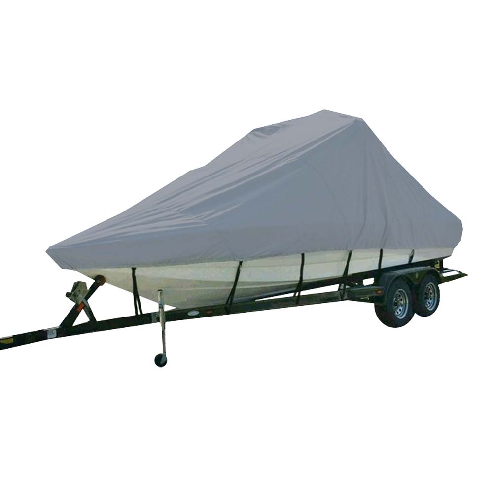 Carver Sun-DURA Specialty Boat Cover f/21.5 Inboard Tournament Ski Boats w/Tower Swim Platform - Grey [81121S-11] - The Happy Skipper