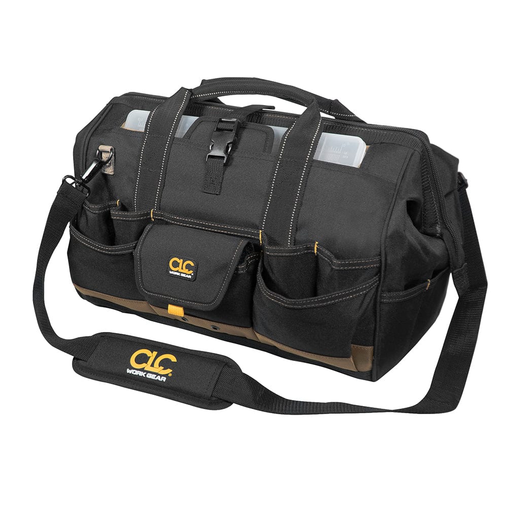 CLC 1535 Tool Bag w/ Top-Side Plastic Parts Tray - 18" [1535] - The Happy Skipper