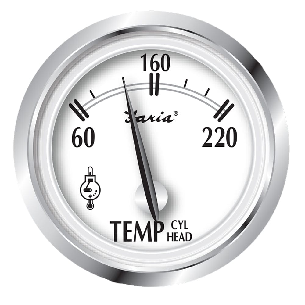 Faria Newport SS 2" Cylinder Head Temperature Gauge w/Sender - 60 to 220 F [25011] - The Happy Skipper