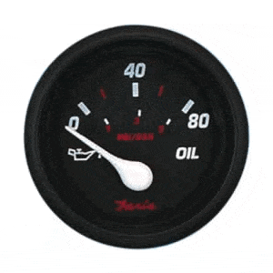 Faria Professional Red 2" Oil Pressure Gauge [14602] - The Happy Skipper