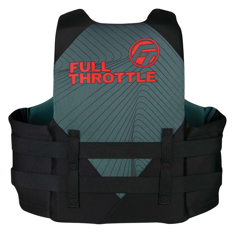 Full Throttle Adult Rapid-Dry Life Jacket - 2XL/4XL - Grey/Black [142100-701-080-22] - The Happy Skipper