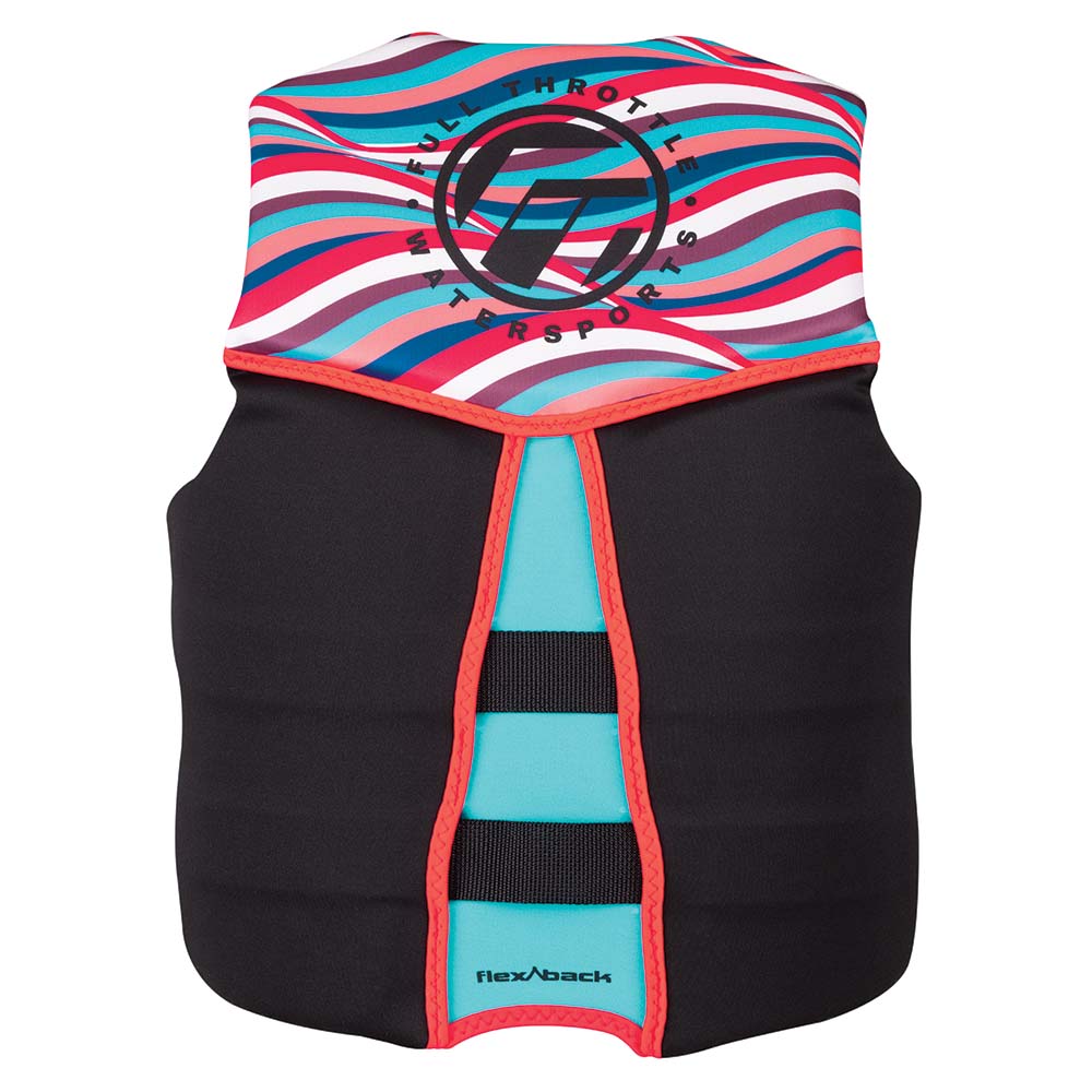 Full Throttle Womens Rapid-Dry Flex-Back Life Jacket - Womens L - Pink/Black [142500-105-840-22] - The Happy Skipper