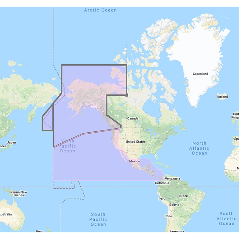 Furuno US Canada Pacific Coast, Hawaii, Alaska, Mexico to Panama - C-MAP Mega Wide Chart [MM3-VNA-035] - The Happy Skipper