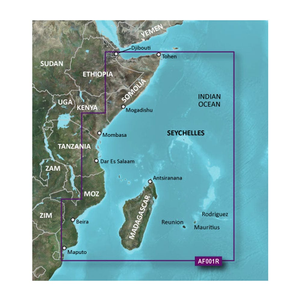 Garmin BlueChart g3 HD - HXAF001R - Eastern Africa - microSD/SD [010-C0747-20] - The Happy Skipper