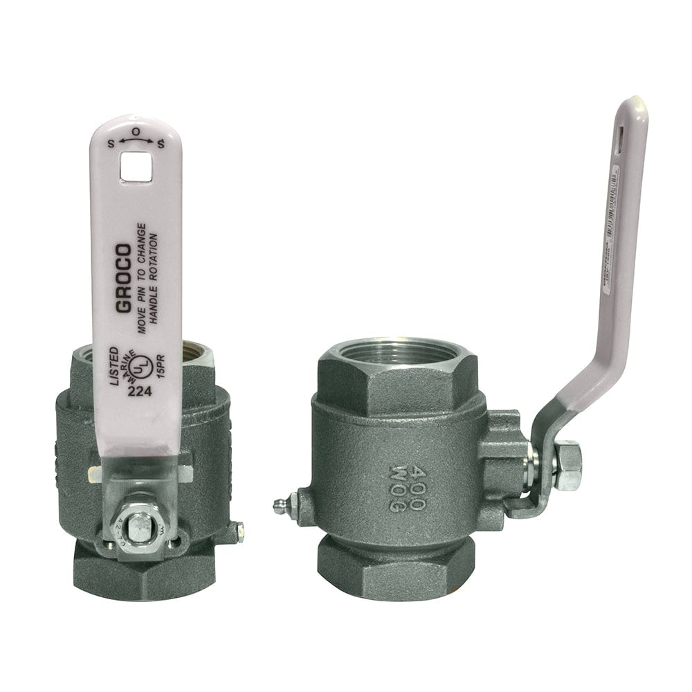 GROCO 1/4" NPT #316 Stainless Steel In-Line Ball Valve [IBV-250-S] - The Happy Skipper