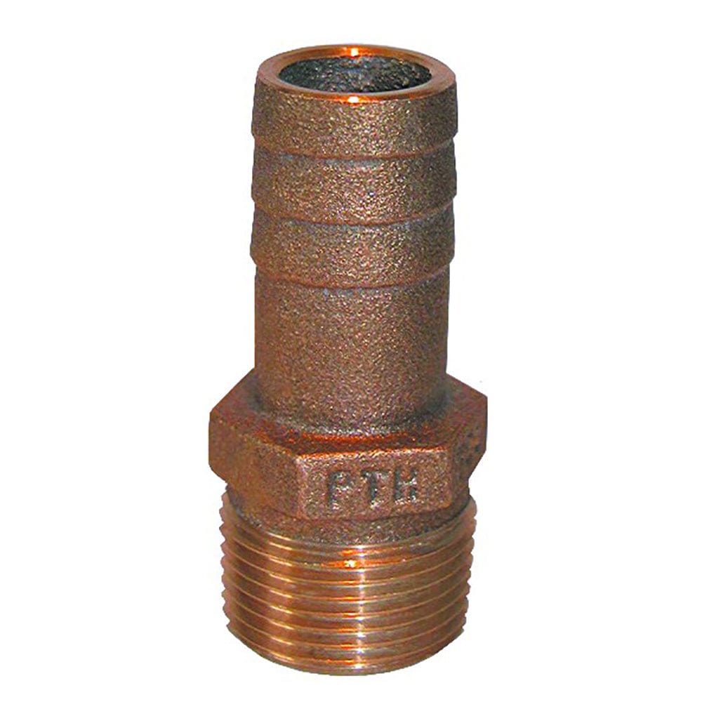 GROCO 2" NPT x 2" ID Bronze Pipe to Hose Straight Fitting [PTH-2000] - The Happy Skipper