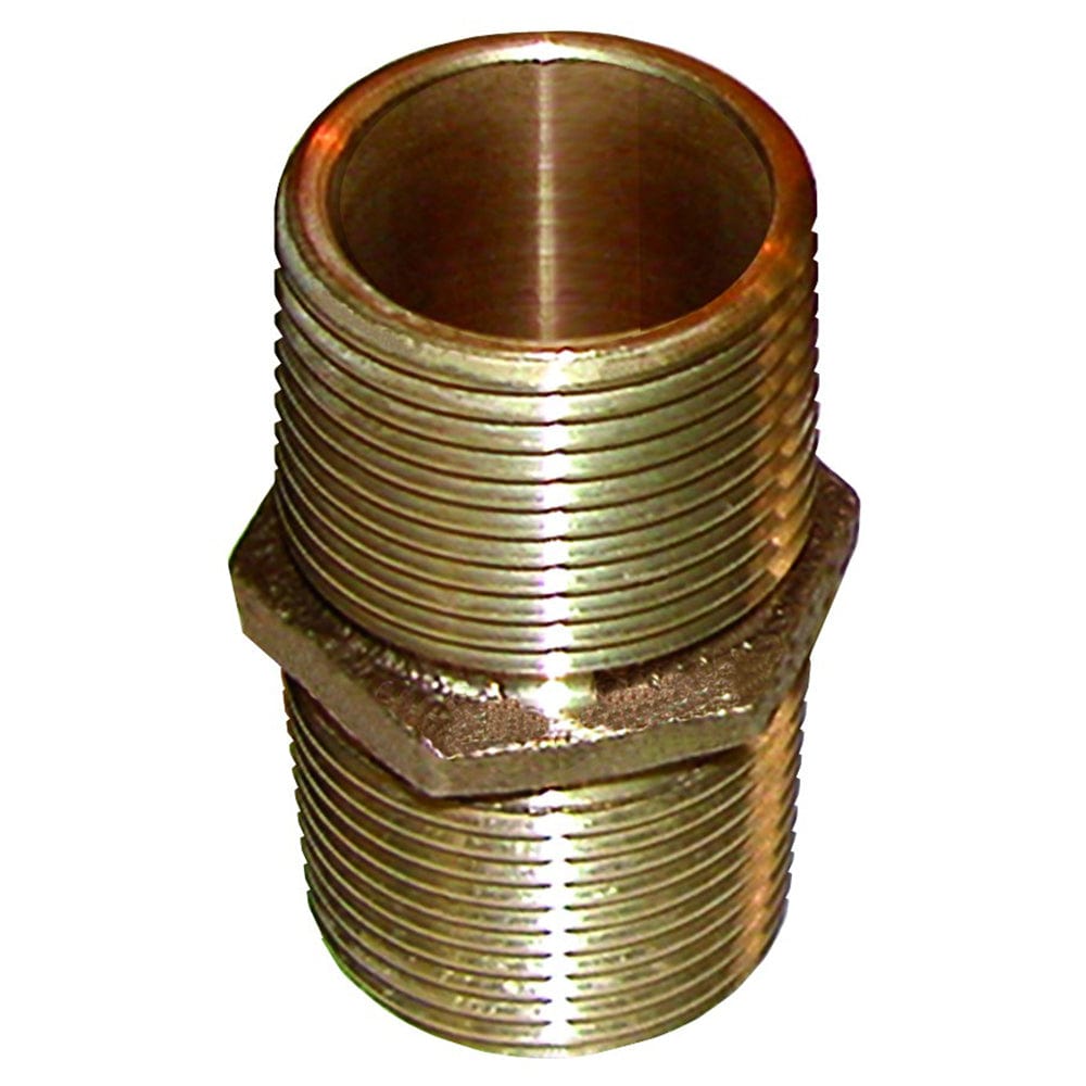 GROCO Bronze Pipe Nipple - 2" NPT [PN-2000] - The Happy Skipper