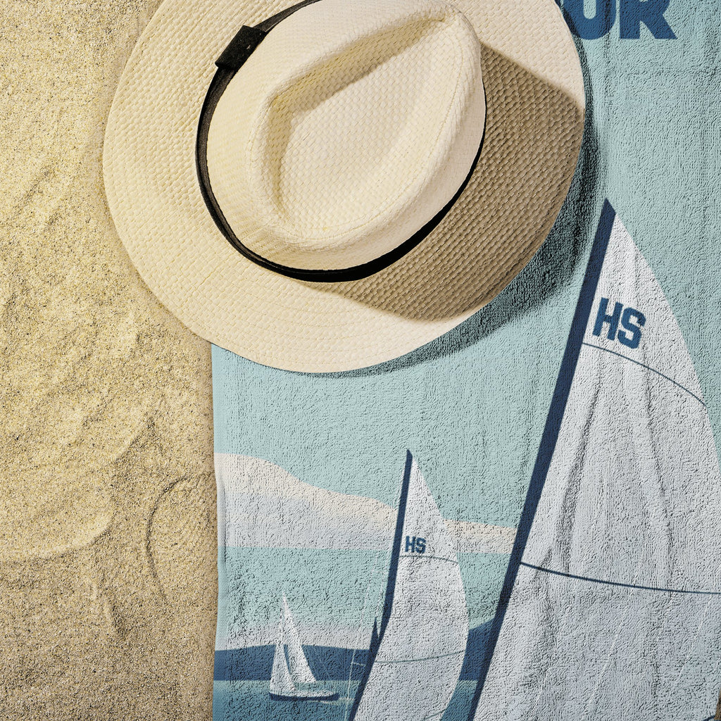 Happy Skipper Follow Your Compass™ Beach Towel - The Happy Skipper