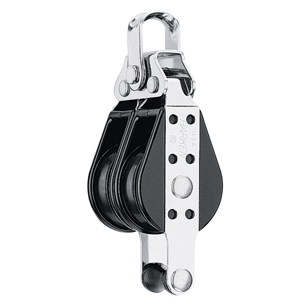 Harken 38mm Double Big Bullet Block w/Becket [128] - The Happy Skipper