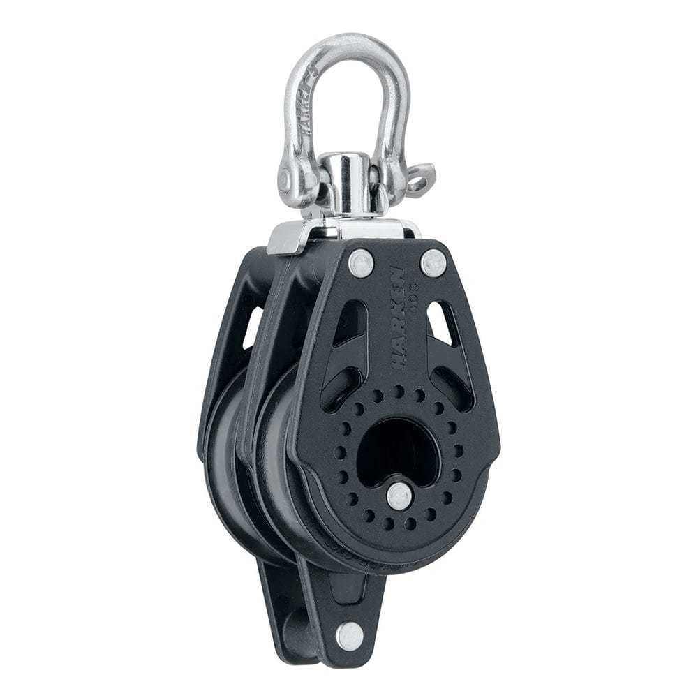 Harken 40mm Carbo Air Double Swivel Block w/Becket [2639] - The Happy Skipper