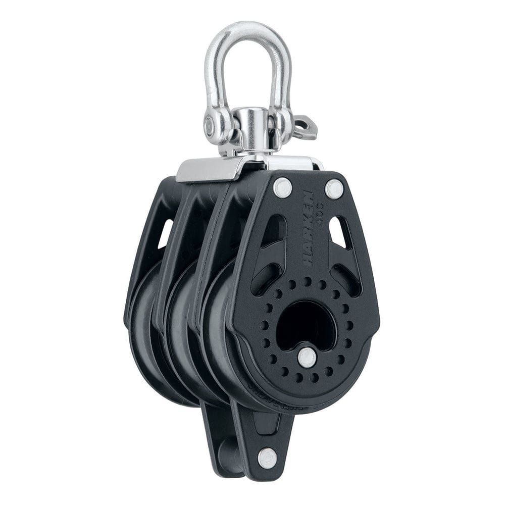 Harken 40mm Carbo Air Triple Swivel Block w/Becket [2641] - The Happy Skipper